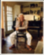 Leonard Bernstein in his studio at his home in Fairfield Connecticut. August 1988. COURTESY OF LIBRARY OF CONGRESS